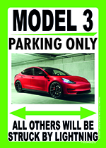 MODEL 3 PARKING ONLY